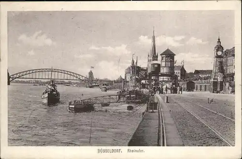 Duesseldorf Rheinufer Kat. Duesseldorf