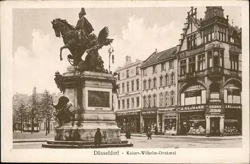 Duesseldorf Kaiser Wilhelm Denkmal Kat. Duesseldorf