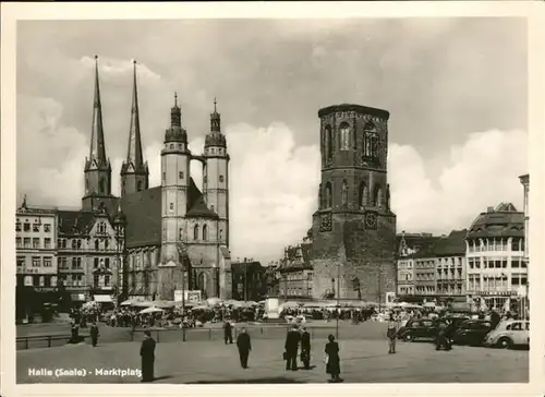 Halle Saale Marktplatz Kat. Halle