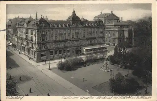 Duesseldorf Cornelius Denkmal Parkhotel Stadttheater Kat. Duesseldorf