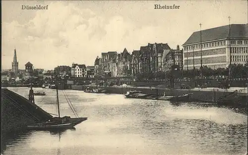 Duesseldorf Rheinufer Kat. Duesseldorf