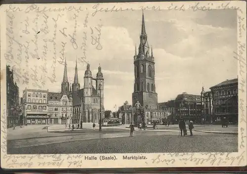 Halle Saale Marktplatz Kat. Halle