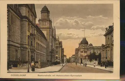 Duesseldorf Bastionstrasse Hohenzollern Gymnasium Kat. Duesseldorf