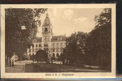 Halle Saale Hauptpost Kat. Halle