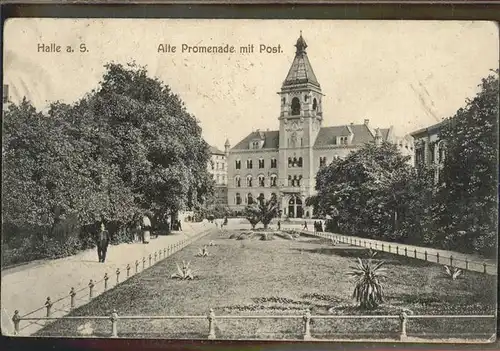 Halle Saale Alte Promenade Post Kat. Halle