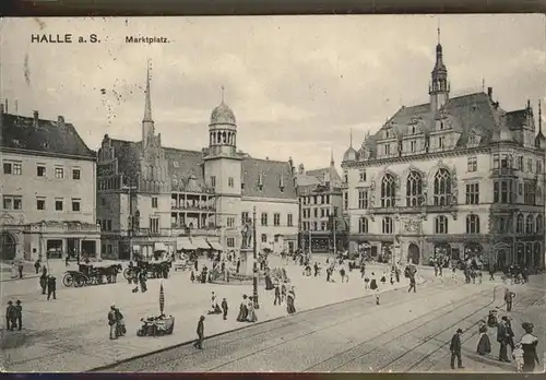 Halle Saale Marktplatz Kat. Halle