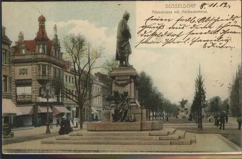 Duesseldorf Alleestrasse Moltkedenkmal Kat. Duesseldorf