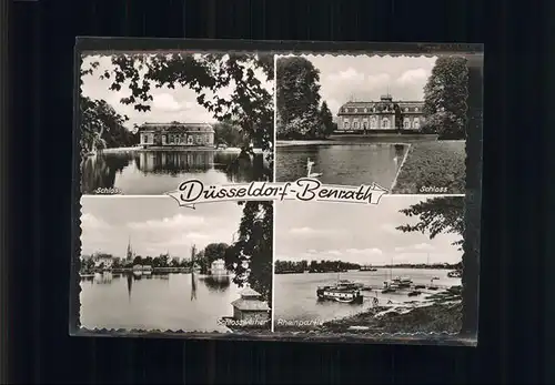 Benrath Schloss Rheinpartie Kat. Duesseldorf