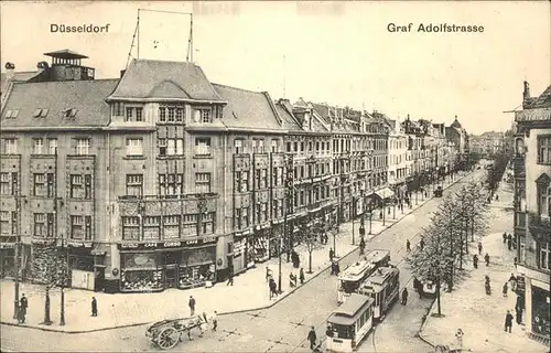 Duesseldorf Graf Adolfstrasse Strassenbahn Kat. Duesseldorf