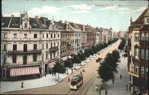 Duesseldorf Graf Adolf Strasse Strassenbahn Kat. Duesseldorf