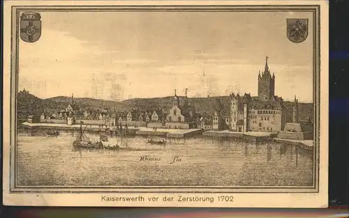 Kaiserswerth vor der Zerstoerung 1702 Kat. Duesseldorf