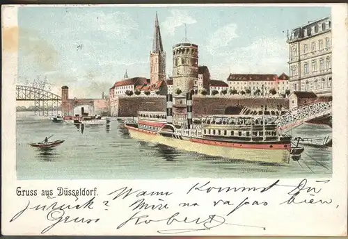 Duesseldorf am Rhein Kuenstlerkarte Kat. Duesseldorf