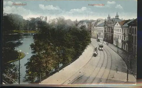 Duesseldorf Hochgartenstrasse Strassenbahn Kat. Duesseldorf