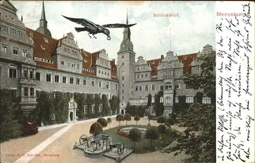 Merseburg Schlosshof Kat. Merseburg