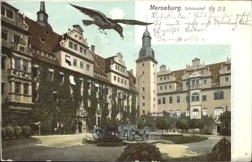 Merseburg Schlosshof Kanonen Kat. Merseburg