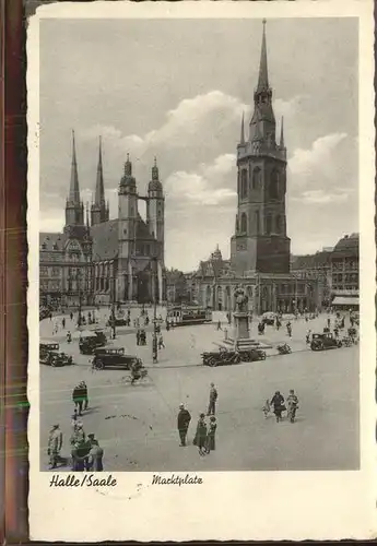 Halle Saale Marktplatz Autos Kat. Halle