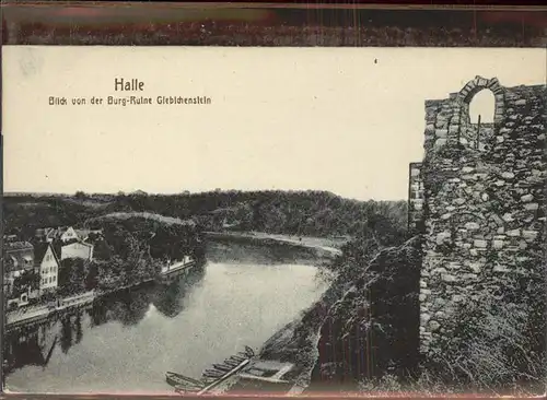 Halle Saale Blick von der Burg Kat. Halle