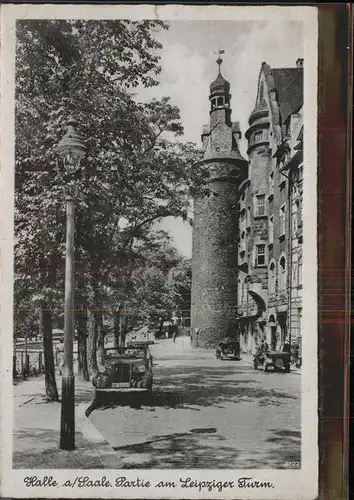 Halle Saale Am Leipziger Turm Autos Kat. Halle