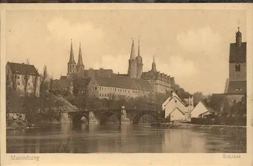 Merseburg Schloss Bruecke Saale Kat. Merseburg