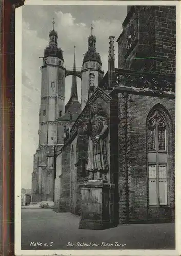 Halle Saale Roland am Roten Turm Kat. Halle