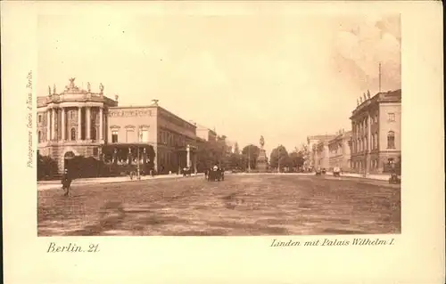 Berlin Linden Palais Wilhelm I Kat. Berlin