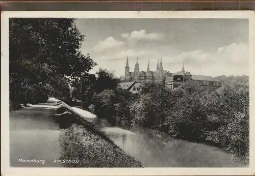 Merseburg Saale Promenade Schloss Kat. Merseburg