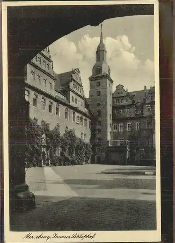 Merseburg Saale Schlosshof Kat. Merseburg