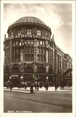 Berlin Haus Vaterland Kempinski Kammer Lichtspiele Kat. Berlin