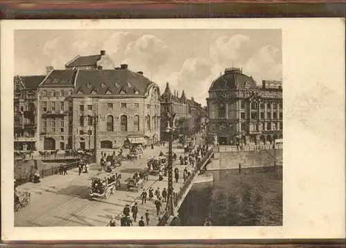 Berlin Weidendammer Bruecke Komische Oper Pferdewagen Kat. Berlin