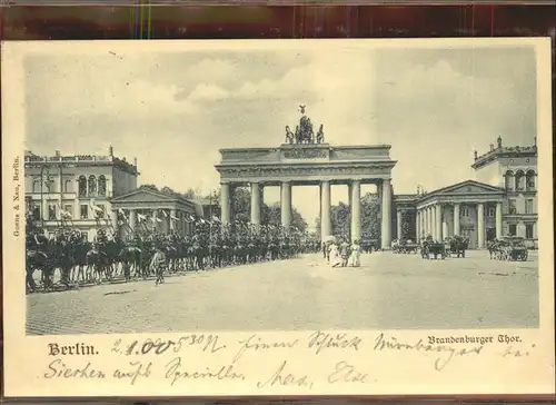 Berlin Brandenburger Tor Parade Reiter Kat. Berlin