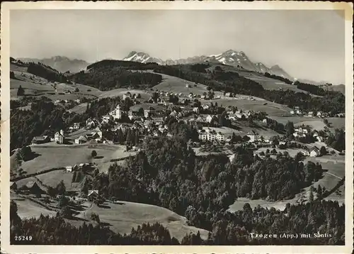 Trogen AR Panorama mit Saentis Appenzeller Alpen / Trogen /Bz. Mittelland