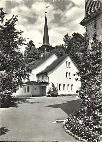 Oberaegeri Kuranstalt Laendli am Aegerisee Kirchlein Kat. Oberaegeri