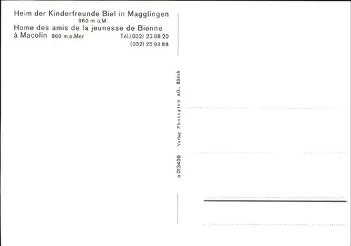 Magglingen Heim der Kinderfreunde Biel Kat. Magglingen