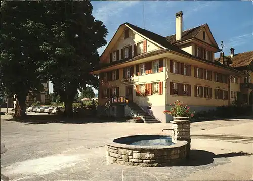 Oberkirch Sursee Hotel Hirschen Brunnen Kat. Oberkirch