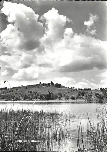 Huetten ZH Partie am Huettnersee Kat. Huetten