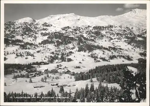 Lenzerheide Albula Panorama mit Piz Scalottas und Danis Kat. Lenzerheide