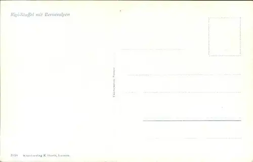 Rigi Staffel Berneralpen Kat. Rigi Staffel