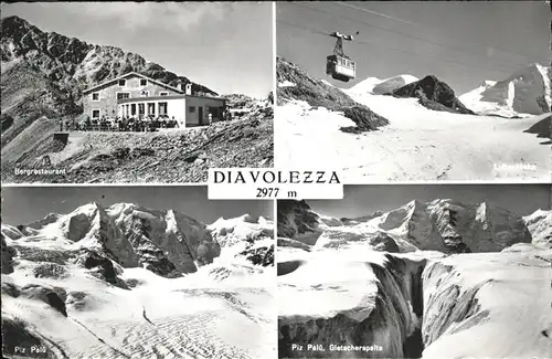 Diavolezza Bergrestaurant Piz Palue Luftseilbahn Kat. Diavolezza