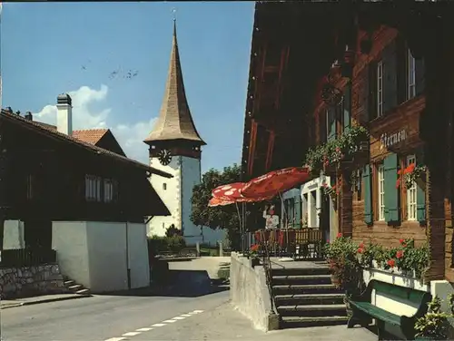 Aeschi Spiez Kirche Gasthaus Sternen Kat. Aeschi Spiez