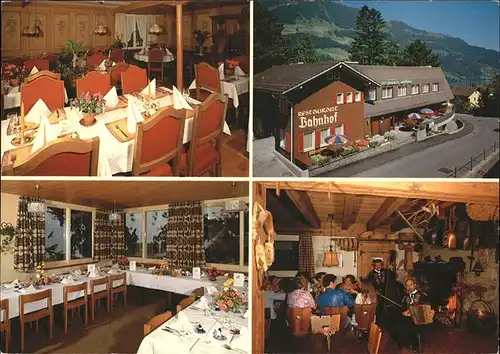 Lungern Restaurant Bahnhof Kat. Lungern