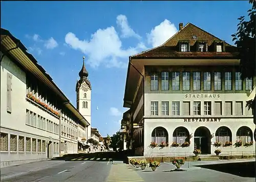 Huttwil Marktgasse Kirchgemeindehaus Stadthaus Kat. Huttwil