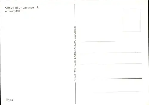 Langnau Emmental Chueechlihus Kat. Langnau Emmental