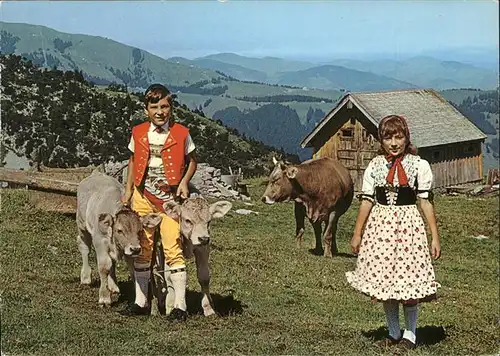 Ebenalp Kinder Trachten Kaelber Kat. Ebenalp