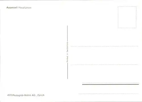 Appenzell IR Hauptgasse Kat. Appenzell