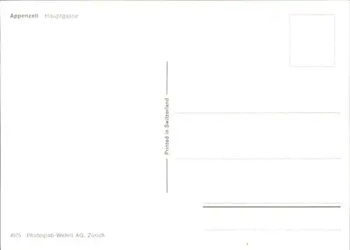 Appenzell IR Hauptgasse Kat. Appenzell