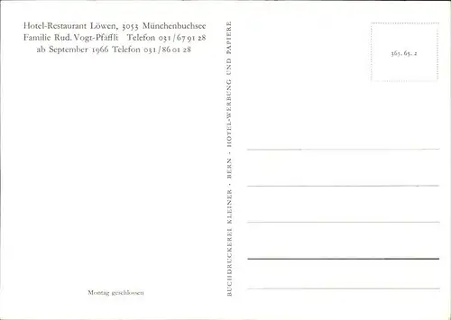 Muenchenbuchsee Hotel Loewen Kat. Muenchenbuchsee