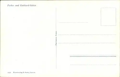 Furka Furka  und Gotthard Gebiet Kat. Furka