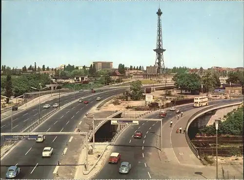 Berlin Schnellstrassen Funkturm Kat. Berlin