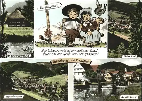 Schenkenzell Schwarzwaldhaus An der Kinzig Kat. Schenkenzell