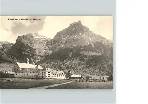 Engelberg OW Kloster mit Hahnen Kat. Engelberg